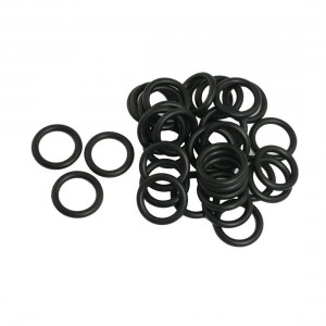 50 Pcs 24mm x 3.5mm x 17mm Mechanical Black NBR O Rings Oil Seal Washers