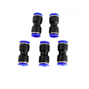 5 Pcs Air Pneumatic Tube Push In Fittings 6mm Adapter