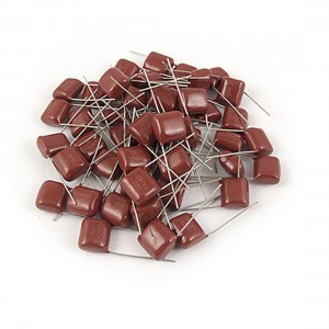 CBB21 DIP Lead DC 400V Metallized Film Capacitor 50 Pcs