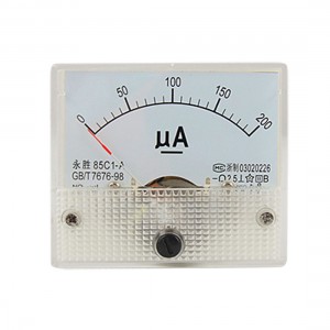 85C1-A DC 0-200uA Analog Panel Meter Ammeter Gauge New