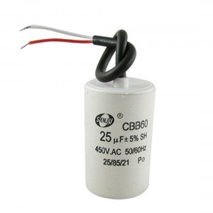 CBB60 AC 450V 25uF Washing Machine Polypropylene Film Run Motor Capacitor