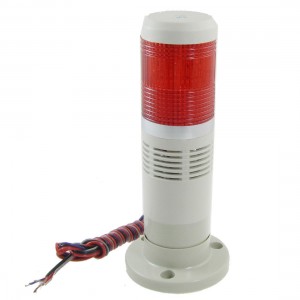 12V DC Industrial Red Signal Tower Light Warning Lamp with Buzzer Ozuiq