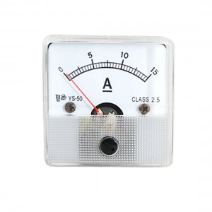 DC 0-15A Current Panel Meter Square Type Ammeter Gauge