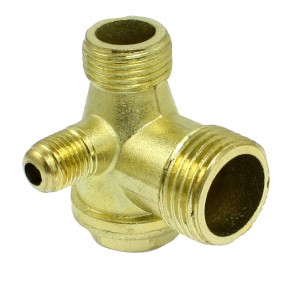 Male Thread 90 Degree Brass Air Compressor Check Valve Spare Parts