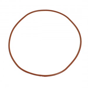 130mm Outside Dia. 2.5mm Thickness Red Silicone O Ring Grommets