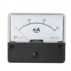 Plastic Housing DC 0-300mA Analogue Display Panel Gauge