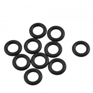 10 Pcs 17mm x 10mm x 3.5mm Mechanical Rubber O Ring Oil Seal Gaskets Black