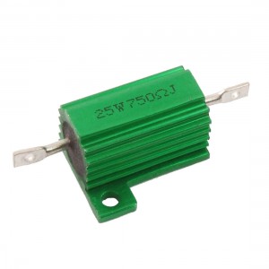 25W 750 Ohm Screw Tap Mounted Aluminum Clad Wirewound Resistor