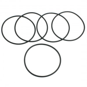 5 Pcs 72mm x 2.4mm Black Silicone O Rings Oil Seals Gaskets