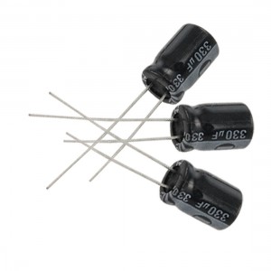 20 x 330uF 25V 105C Radial Electrolytic Capacitor 8x12mm