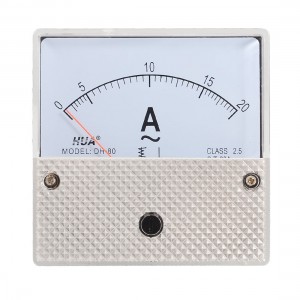AC 0-20A Sqaure Analog Current Panel Meter Ammeter DH-80