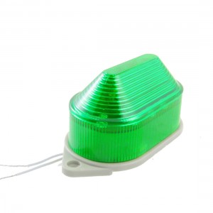 Safety 24V 2 Wire Green LED Miniature Industrial Signal Light Flash Warning Lamp