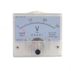 Plastic Shell Class 2.5 Accuracy AC 0-30V Pointer Voltage Panel Meter