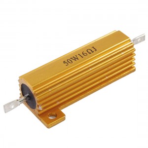 Chassis Mounted 50W 16 Ohm 5% Aluminum Case Wirewound Resistor