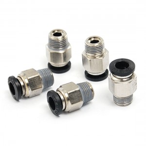 Air Pneumatic Tube 6mm Push in Connector Fittings 5 Pcs