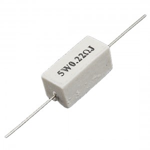 5W 0.22 Ohm 5% Wire Wound Ceramic Cement Resistor 10 Pcs