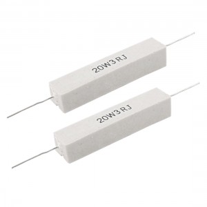 2x 20 Watt 3R Fixed Wire Wound Cement Resistor 3 Ohm 20W
