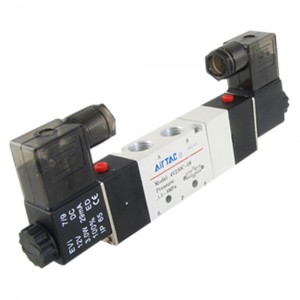 DC 12V 4V230C 08 3 Position 5 Way Pneumatic Solenoid Valve
