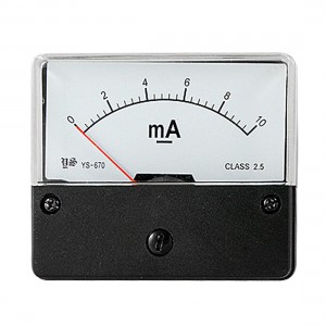 Class 2.5 Accuracy DC 10mA Current Range Panel Ammeter
