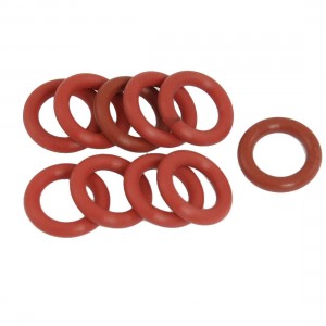 10 x Brick Red Tube Damper Silicone O Rings Seal Gaskets 12mm x 19mm x 3.5mm