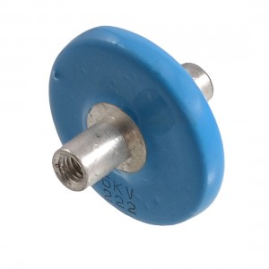 High Voltage Ceramic Doorknob Capacitor Blue 6KV 222 pF