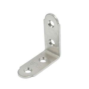 40mm x 40mm Corner Brace Joint Right Angle Bracket Silver Tone