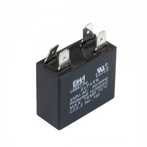 CBB61-P2 AC 450V 2uF 50/60Hz 4 Pins Air Conditioner Motor Capacitor