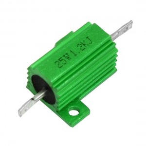 25W 1.2K Ohm 5% Wirewound Aluminum Housed Power Resistor Green