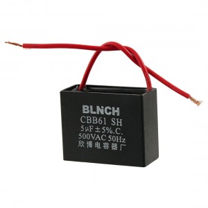 AC 500V 5uF Ceiling Fan Motor Running Run Capacitor