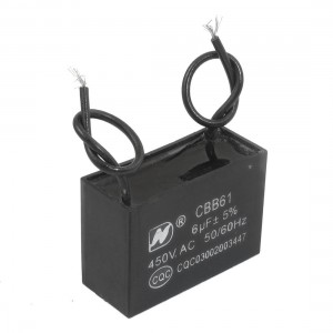 CBB61 AC 450 Voltage 6uF Air Conditioner Electric Fan Running Capacitor