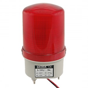 DC 24V Waterproof Red LED Industrial Signal Tower Safety Indicator Lamp