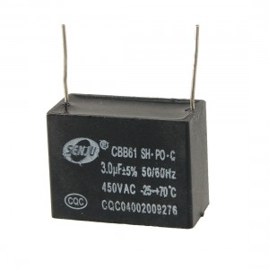 450V 3uF Polypropylene Film Motor Run Capacitor New
