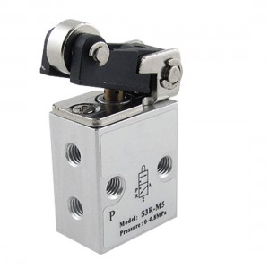 Pneumatic Air 2 Position 3 Way Roller Actuator Mechanical Valve S3R M5