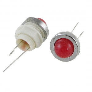 5 Pcs 10mm Red LED Indicator Lights Pilot Signal Lamp DC 6.3V