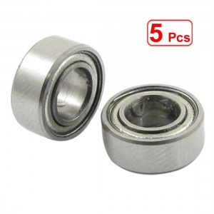 5 Pcs 5 x 10 x 4mm Miniature Deep Groove Radial Ball Bearings MR1050Z