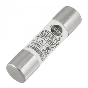 5pcs 10 x 38mm Ceramic Tube Cylindrical Fuse Links 380V 5A