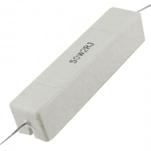 50W Watt 2 ohm 2R Wire Wound Ceramic Cement Power Resistor