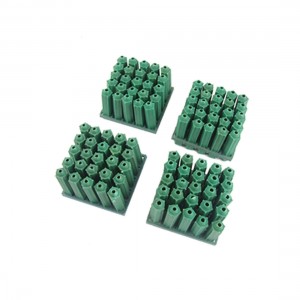 Screw Fixing 8mm Cyan Plastic Wall Plug for Masonry