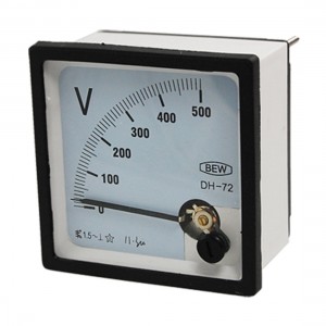 AC 0-500V Square Panel Voltage Meter Analog Voltmeter Fhapl