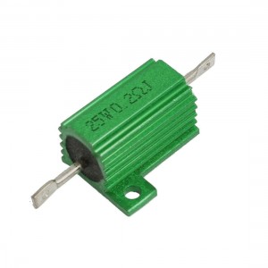 Green Aluminum Housed Wirewound Resistor 25W 0.2 Ohm
