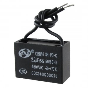 CBB61 2.2uF 450V AC Single Phase Motor Run Capacitor