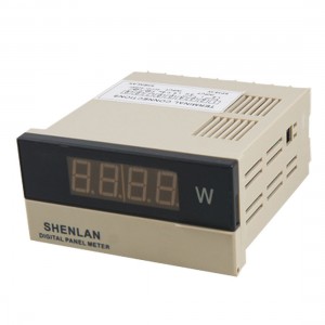 3 1/2 Red LCD Digit Watt Panel Meter AC 0-5A Input Wattmeter 1100W