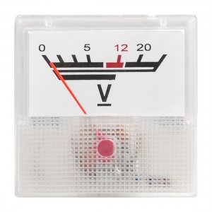 Plastic Housing 91C16 DC 0-20V Scale Range Analog Voltmeter Panel Meter