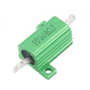 Green 10 Watt 8 Ohm 5% Aluminum Shell Wire Wound Resistor
