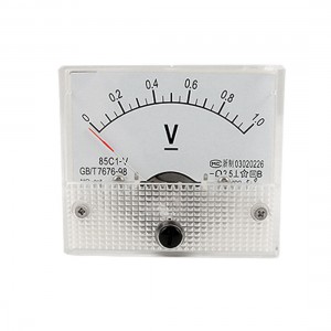 85C1 Rectangle Analog Volt Panel Meter Gauge DC 0-1V