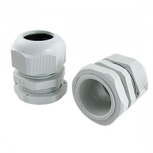 16-21mm Cables Waterproof M32 Wht Plastic Glands 2 Pcs