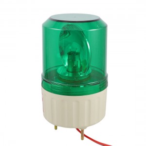 DC 24V 5W Industrial Safety Green Indicating Rotary Flash Warning Light