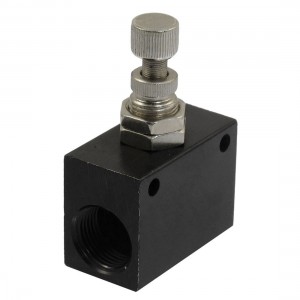 G3/8" Pipe Bore Black One Way Air Regulator Flow Speed Valve ASC-10