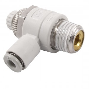4mm OD Tube Quick Connector 13mm Male Thread Speed Control Air Valve Throttle