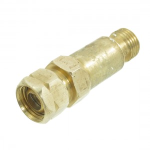15.3mm Female Thread Gold Tone Metal Flashback Arrestor